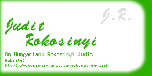 judit rokosinyi business card